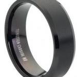 Tungsten wedding band 