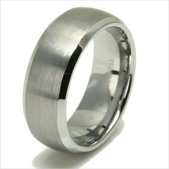 Tungsten wedding band ' FREE ENGRAVING ', MMDTR082 8mm Tungsten ... Tungsten wedding band ' FREE ENGRAVING ', MMDTR082 8mm Tungsten ...